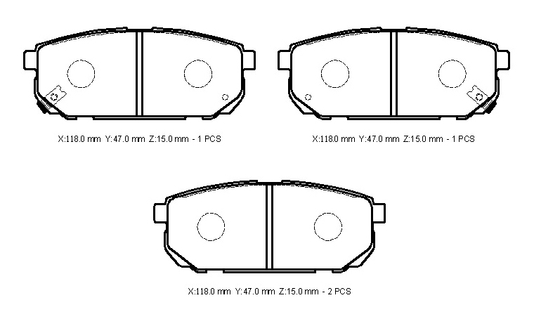 Arka Fren Balatası Sorento 2002-
