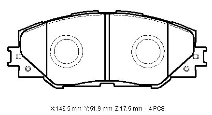 Ön Fren Balatası Rav4 2006-