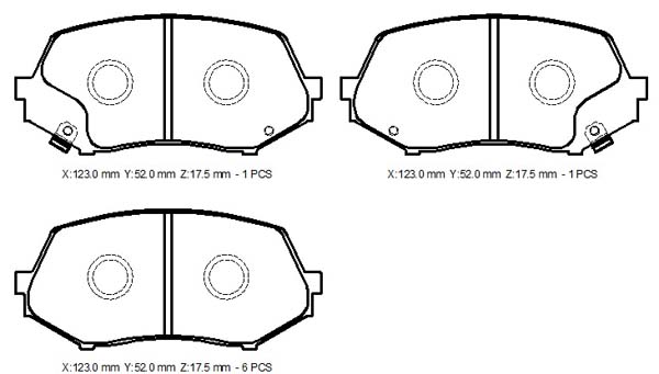 Ön Fren Balatası [8Adet] Canter Fe711