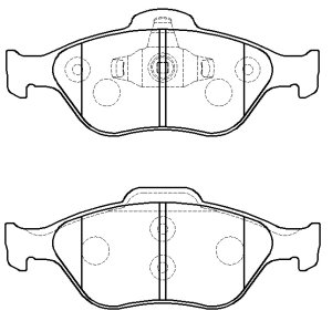 Ön Fren Balatası Yaris 1.0/ 1.3/ 1.4 D 4K Fransa Modeli 2006->