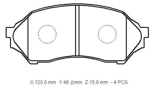 Ön Fren Balatası Mazda 323 Familia 1998-2001