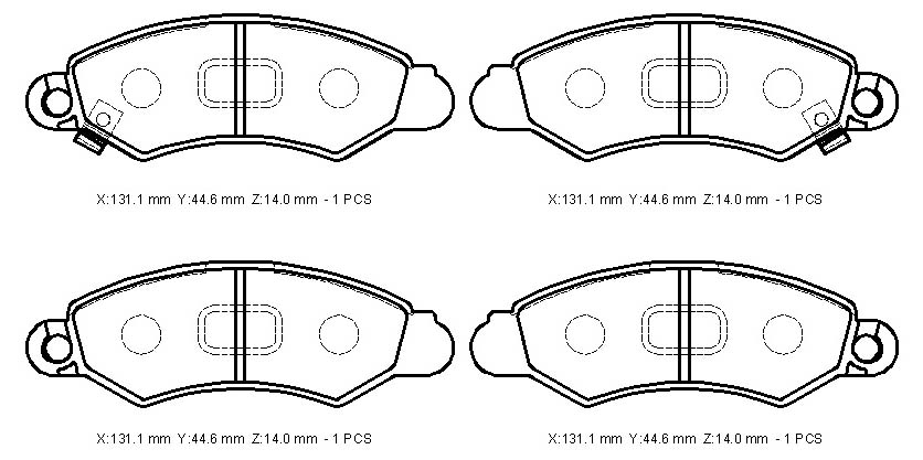 ön Fren Balatası Swift Macar 1.3 1996--BP1366
