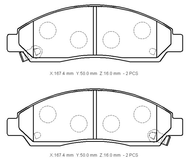 Ön Fren Balatası D-Max 2.4 - 2.5 - 3.0 - 3.5 2003-