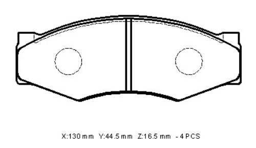 Ön Fren Balatası D21 Pickup 1990-1997 / D22 1998-2002 / Vanette 1985-1995
